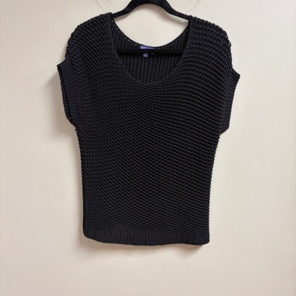Vivienne Tam Womens Open Knit Top Size M Beach Goth Grunge Emo Sheer Breathable